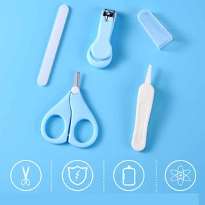 9 pièces Silicone bébé produits Kit de soins de santé ensemble Portable maison utilisé bébé soins Kit cadeaux bébé toilettage ensemble fournitures médicales - Product Image 4