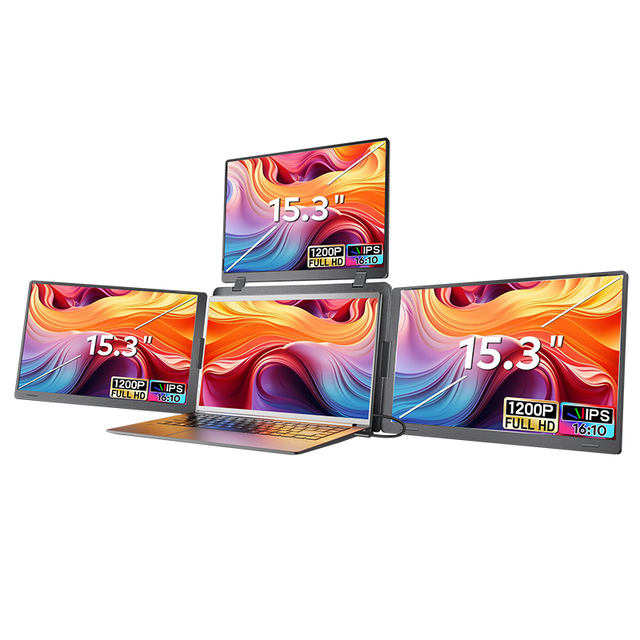 New Trend Consumer Electronics Desktop 1200P IPS 15.3 Inch Laptop Portable Quad Screen Business Series Type-C Interface 60Hz