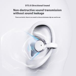 Лидер продаж, новинка, 2 в 1, зажим для наушников с Bluetooth, 5,4 гарнитура, высокое качество стерео, долговечные светодиодные цифровые беспроводные наушники-вкладыши - Product Image 5