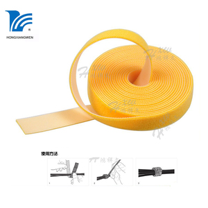 قابلة لإعادة الاستخدام الربط علاقات كابل الشريط <span class=keywords><strong>3</strong></span>/4 بوصة مزدوجة الجانب هوك حلقة لفة - Product Image 3