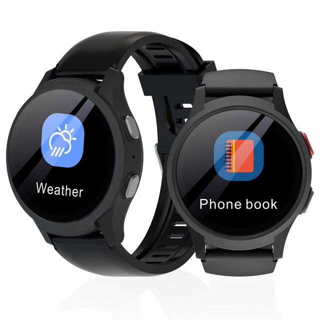 SOS Button 4G Smart Watch IP67 Waterproof VL18 Activity Tracker Sleep Tracker GPS Fall Detection Elder HR/SPO2 Alarm Dual SIM