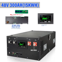 Support de boîtier de batterie à prisme 16 sections 48V 51.2V 15kw 16kw 280ah 306ah 314ah Kit de boîtier de batterie bricolage avec écran LCD JK 2A BMS