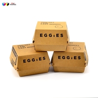 Fábrica biodegradable para llevar ir a la caja de hamburguesa de papel kraft de concha de almeja caja de embalaje de hamburguesa de papel