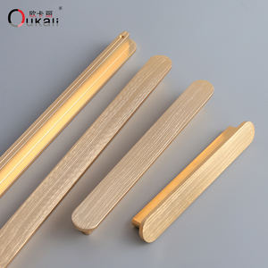 مقبض أوكالي من سبائك الألومنيوم المصقول باللون الذهبي مقاس 96 مم للأثاث، للمقابض والأزرار - Product Image 3