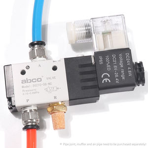 Twee Positie Drie-Weg Magneetventiel 3v110-06 / 3v210-08 / 3v310-10 / 3v410-15nc Normaal Gesloten 24V - Product Image 4