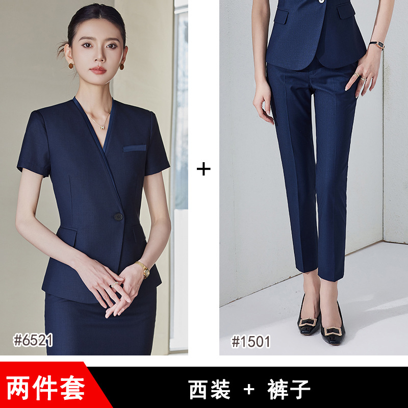 Dark blue suit pants