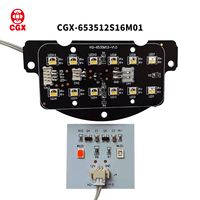 Placa PCBA LED Infrarroja de Luz Blanca CGX CGX-653512S16M01, Fábrica de PCB ODM OEM, Accesorios para CCTV, Visión Nocturna para Cámaras de Seguridad