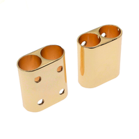 Tube coulissant à double trou pour cordon de sac, accessoires de décoration, logo couleur personnalisé, vente en gros