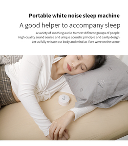 Mesin terapi Suara tidur, alat latihan tidur portabel warna musik lampu malam bayi putih Kebisingan tidur - Product Image 3