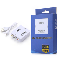 Convertitore da AV a HDMI CVBS a ingresso HDMI 3RCA uscita HDMI colore bianco