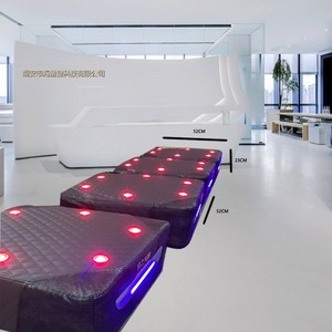 Massage <b>Table</b> Cloth Cover Quilted Design With Lace Trim For Beauty Salon And Physiotherapy Use - Product Image 3