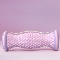Rouleau de massage des pieds en aluminium pour la maison, rouleau de massage portable pour la relaxation musculaire des pieds