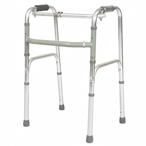 Déambulateurs à roulettes légers en aluminium argenté de qualité médicale, durables, de classe II, pour personnes handicapées, pour les escaliers, pour adultes - Product Image 1