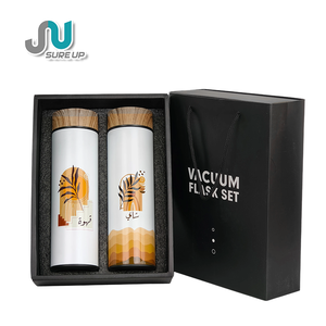 סט מתנה של תרמוס נירוסטה 500 מיליליטר עם מסנן תה, מכסה דמוי עץ, מתנות מזכרת תיירות תרבותית בהתאמה אישית בכמויות גדולות - Product Image 2