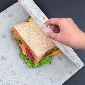 Custom Single Sheet Food Grade <b>Wax</b> <b>Paper</b> Disposable Oil Proof for Sandwiches Hamburgers Bread Cookies - Product Image 5