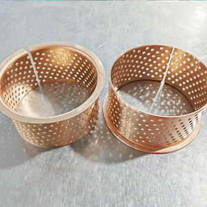 Douille de roulement en bronze enveloppée pour charge lourde avec manchon coulissant fendu et bride pour machines agricoles et forestières - Product Image 1