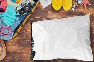 CFC White Poly <b>Mailers</b> Strong Adhesive Shipping Envelopes for Clothing/Shirts Packaged Items Plastic Bags - Product Image 4