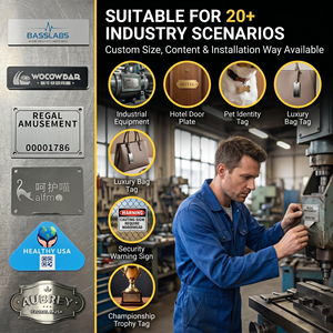 Vente en gros <span class=keywords><strong>CoMade</strong></span> Works : Plaques en acier inoxydable poli, électroplaquées, modernes, à une face, pour la découpe, la fabrication de bijoux DIY et l'artisanat métallique - Product Image 5