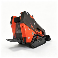 Chargeuse compacte sur chenilles ICOUGAR CG828A, mini-chargeuse à direction par déplacement latéral, moteur Kubota 25HP, homologuée EPA CE, pour les projets de construction et d'aménagement paysager