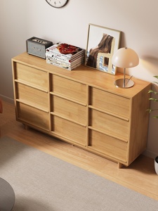Solid Wood <b>Drawer</b> Cabinet Storage Cabinet for Living Room Dining Sideboard Bedroom Furniture 9-<b>Drawer</b> Cabinet - Product Image 5