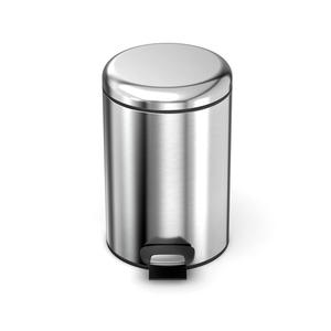 Stainless Steel Trash Can Cylindrical Indoor Bowl Lid <b>Waste</b> <b>Bin</b> Silver Black White 2kg Jiangmen Origin - Product Image 4