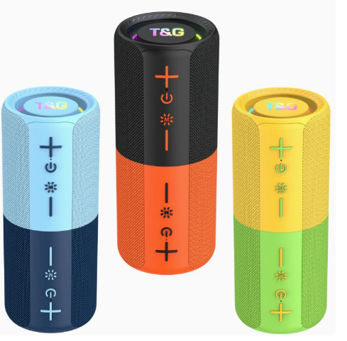 TG491 Magnetic  Speaker, 20W Loud Sound TWS Portable Subwoofer, Heavy Bass Wireless Speaker for Outdoor, Camping, Party