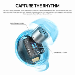 2025 Y50 earbud dalam telinga nirkabel Noise Cancelling, earphone tidur Tws sentuhan pintar tanpa rasa sakit frekuensi rendah - Product Image 4