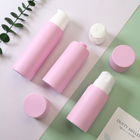 Bouteilles cosmétiques sans air roses personnalisées de haute qualité 250ml 150ml 200ml bouteille de pompe sans air emballage de soins de la peau