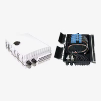 Kotak Terminasi Serat Optik 16-Core Luar Ruangan Berperingkat IP65 16 PLC Splitter Konektivitas POE GSM TCP 4G 3G GPRS WiFi Solusi FTTX