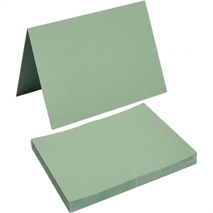 การ์ดอวยพรสีเขียวเซจแบบพับเปล่า ขนาด 5x7 นิ้ว ทำจากกระดาษแข็ง สำหรับงาน DIY บัตรเชิญงานแต่งงานและทุกโอกาส แพ็ค 50 ใบ - Product Image 1