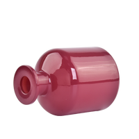 Diffuseur de parfum en verre rouge rubis Sunny Glassware avec boîte personnalisée de haute qualité pour la maison et le bureau