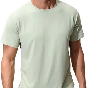 Camiseta de algodón personalizable para hombre, cómoda y transpirable, proveedor de ropa de fabricación profesional