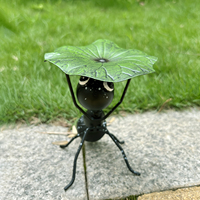 Figurine d'abeille en métal moderne, ornement créatif pour jardin, statue décorative pour pelouse, balcon, chambre, maison, extérieur, décoration paysagère