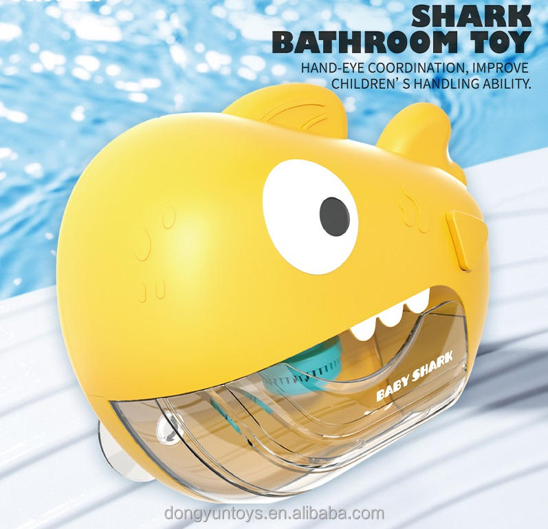 Machine à bulles automatique requin jaune