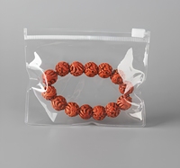 Sacs à bijoux refermables en PVC transparent, pochettes à fermeture éclair transparentes pour boucles d'oreilles, bagues, colliers et accessoires