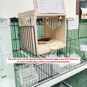 <span class=keywords><strong>Nido</strong></span> de <span class=keywords><strong>Pájaros</strong></span> Colgante Externo, <span class=keywords><strong>Nido</strong></span> de Incubación Estilo Europeo, Caja Rectangular de Perlas de Jade, <span class=keywords><strong>Nido</strong></span> de <span class=keywords><strong>Pájaros</strong></span> <span class=keywords><strong>para</strong></span> la Cría y la Puesta de Huevos, Modelo de Hierba - Product Image 2