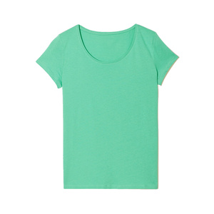 Camiseta de Algodón de Manga Corta y Cuello Redondo para Mujer, Corte Regular, Cómoda para Uso Diario, Secado Rápido, Transpirable, Anti-Pilling, Anti-Arrugas, con Logotipo - Product Image 1