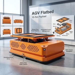 Robot <span class=keywords><strong>AGV</strong></span> à palettes MRT - Batterie au lithium - Navigation laser SLAM - Capacité de charge de 20 tonnes pour la manutention des matériaux - Product Image 3