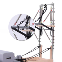 Reformer Pilates en Bois Robuste avec Système de Poulies – Vente en Gros pour Studios de Pilates et Cours, Idéal pour Améliorer l'Équilibre