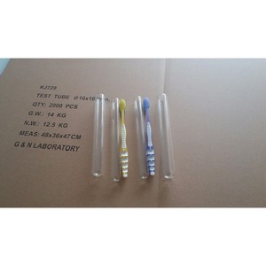 Tube à essai 20x200mm pour emballage de brosses à dents, vente en gros, reconditionnement - Product Image 1