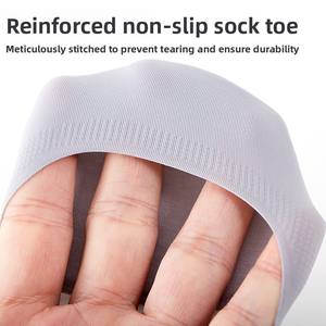 Wholesale Woman Socks New Summer Ultrathin Solid Color <b>No</b> <b>Show</b> Set Breathable Anti-slip Slippers Casual - Product Image 3