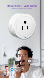 Prise intelligente WiFi, prise américaine, télécommande, Alexa, Google Assistant, fonction minuterie, ABS+PC, ignifuge, prise intelligente pour la maison - Product Image 4