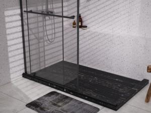 Salle <span class=keywords><strong>de</strong></span> <span class=keywords><strong>douche</strong></span> <span class=keywords><strong>noire</strong></span> <span class=keywords><strong>de</strong></span> <span class=keywords><strong>porte</strong></span> coulissante <span class=keywords><strong>de</strong></span> la conception moderne <span class=keywords><strong>120</strong></span>*185 <span class=keywords><strong>cm</strong></span> avec du verre trempé <span class=keywords><strong>de</strong></span> 6mm - Product Image 6