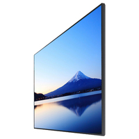 Écran LCD de 75 à 86 pouces à cadre ultra-fin, téléviseur intelligent Android, affichage numérique, publicité animée, montage mural, magasin de détail