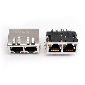 1 đến 2 cổng RJ-45 nối 1x2 cổng <span class=keywords><strong>PCB</strong></span> <span class=keywords><strong>RJ45</strong></span> <span class=keywords><strong>Modular</strong></span> <span class=keywords><strong>jack</strong></span> Ethernet giao diện nữ kết nối <span class=keywords><strong>RJ45</strong></span> <span class=keywords><strong>Modular</strong></span> <span class=keywords><strong>Jack</strong></span> - Product Image 1