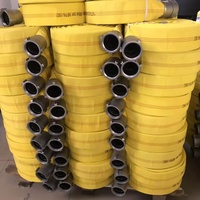 Tuyau d'incendie en toile de polyester haute résistance à la pression, couleur jaune, 1,5 pouce