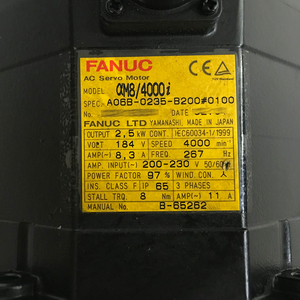 Motor Servo AC FANUC A06B-0235-B200 Alpha IS 8/4000 para Máquinas CNC - Product Image 2
