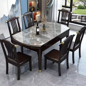 <span class=keywords><strong>Tavolo</strong></span> da Pranzo di Lusso in Legno Massello Moderno Confortevole Estensibile Convertibile <span class=keywords><strong>Salvaspazio</strong></span> per Hotel e Villa - Product Image 1