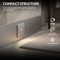 Applique murale LED 3W facile à installer, CRI>90, avec interrupteur, 2700K 3000K, dimmable, pour couloir d'hôtel, appartement, escalier, jardin