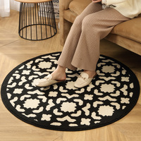 Tapis de salon populaires, tapis en peluche doux, tapis antidérapant, tapis lavable, tapis de décoration pour la maison